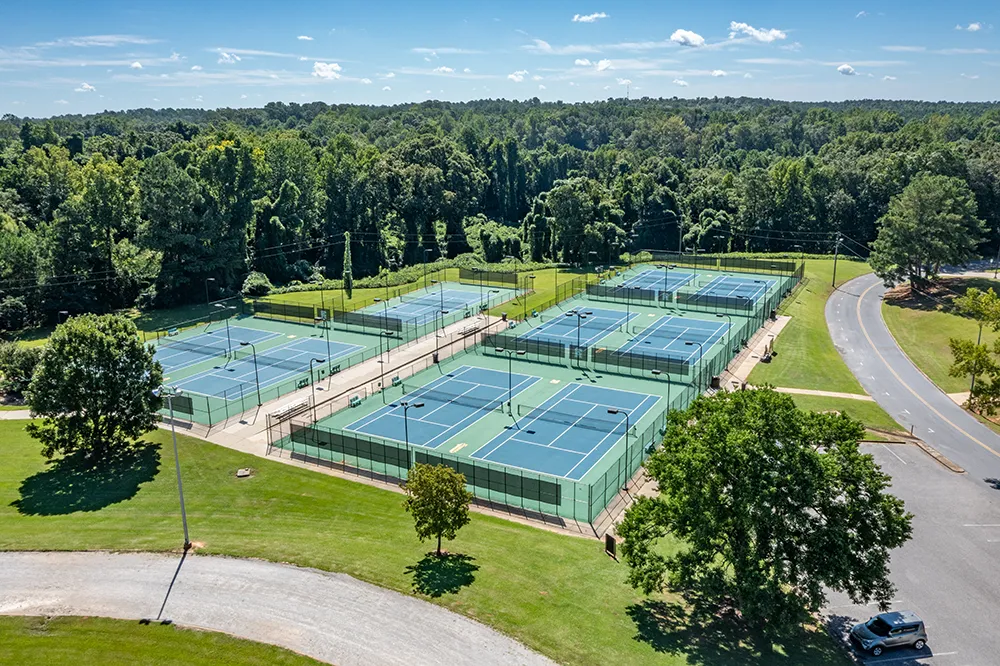 Tennis courts at CACC